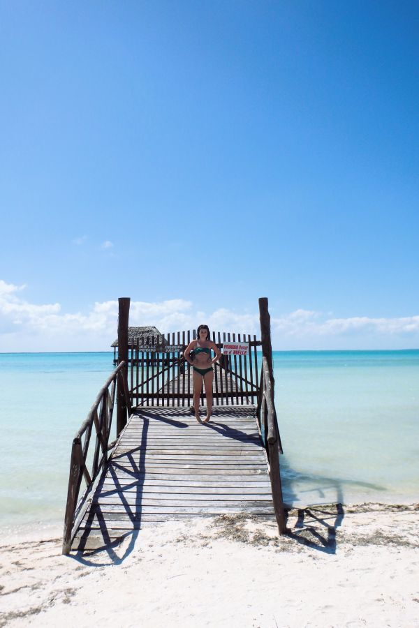 lady isla holbox jetty