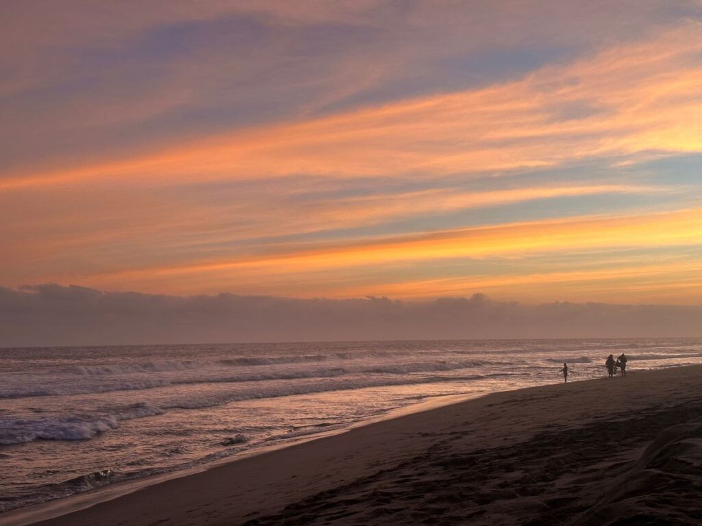 sunset on chacahua