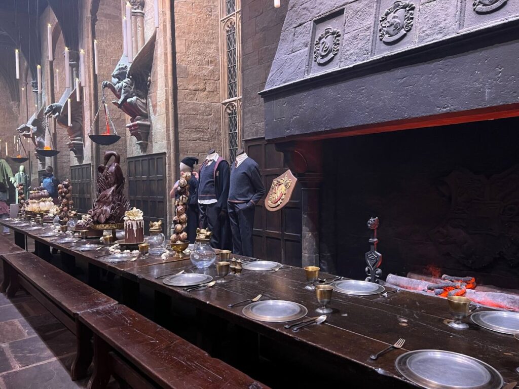 tables in the grand hall