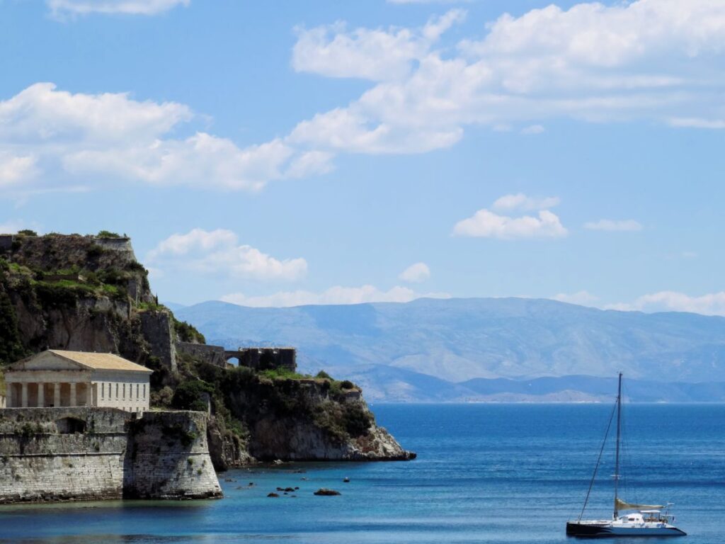 corfu old town views
