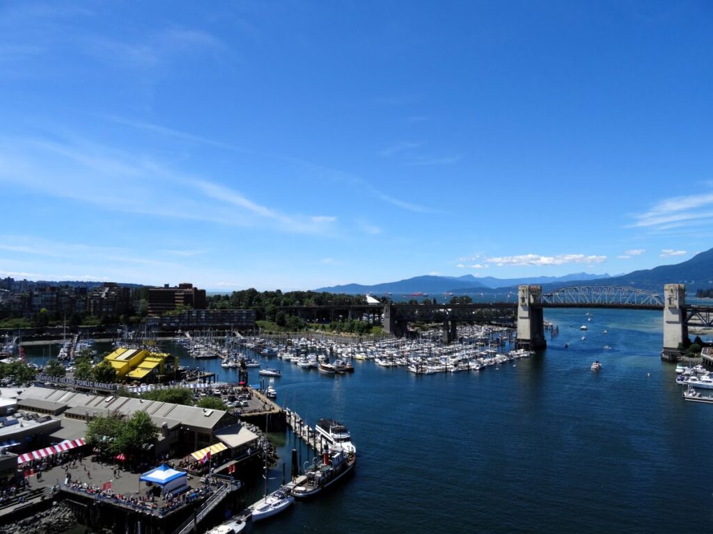 granville island from above