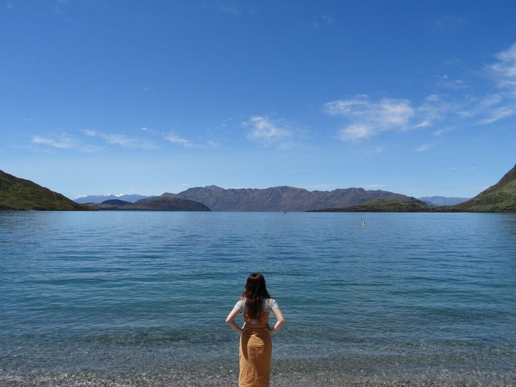 lady at lake wanaka