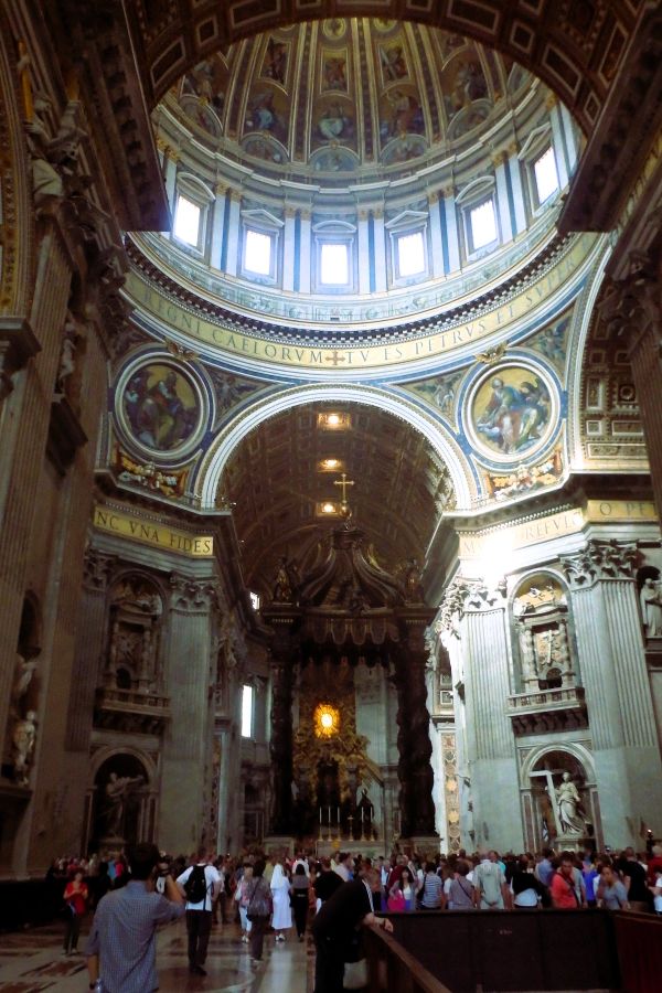 inside st peters basilica