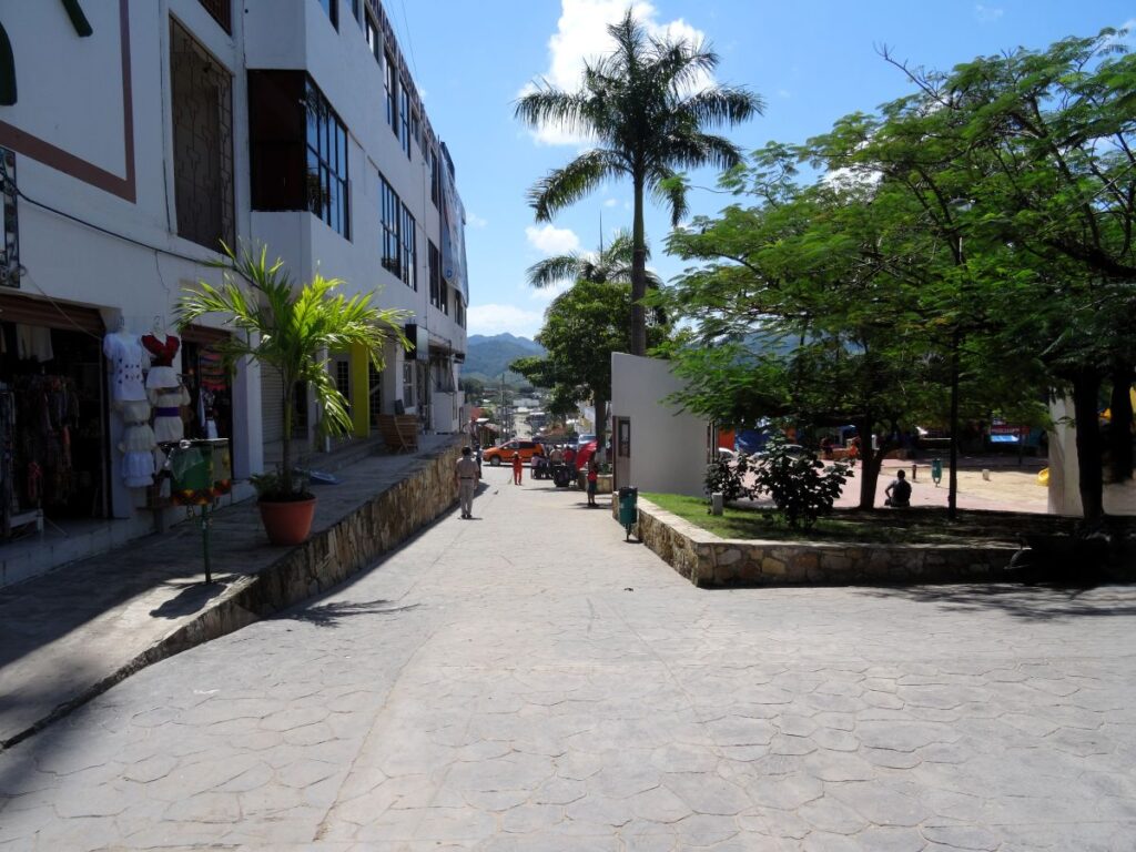 palenque downtown quiet street
