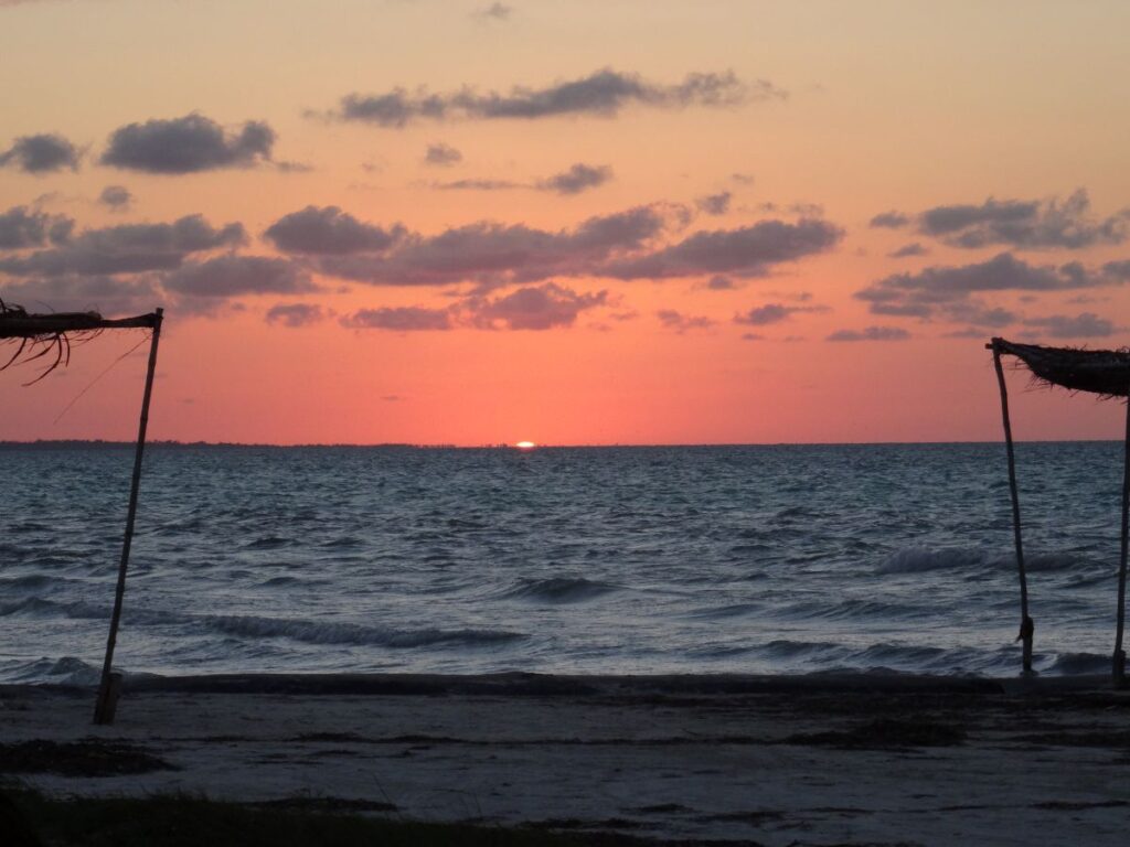 sunset on isla holbox