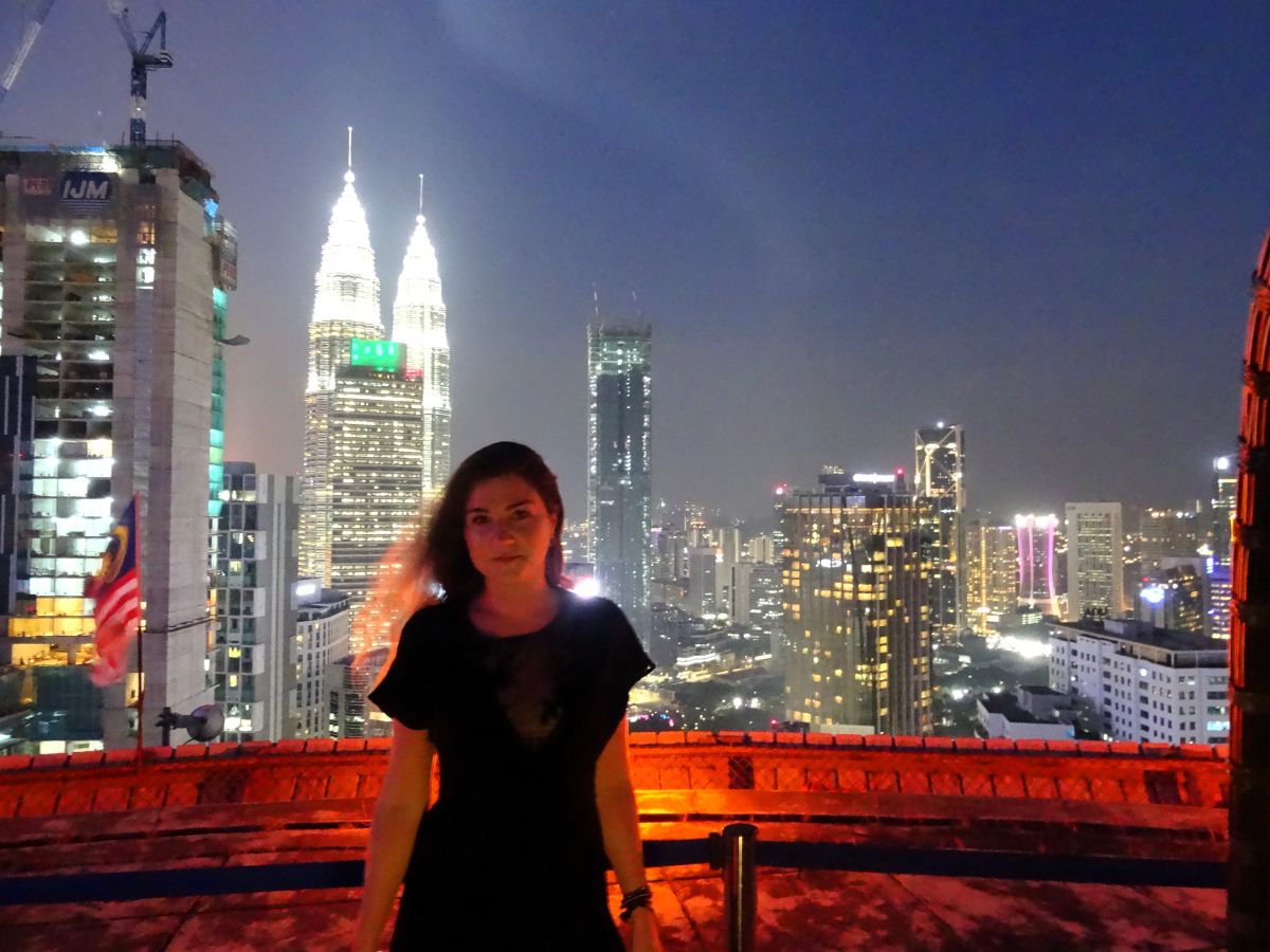lady kuala lumpur rooftop night