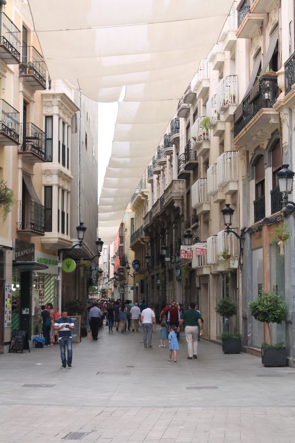 old town murcia covered street
