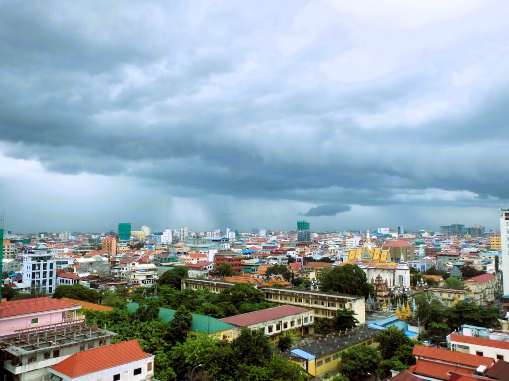 phnom penh from above