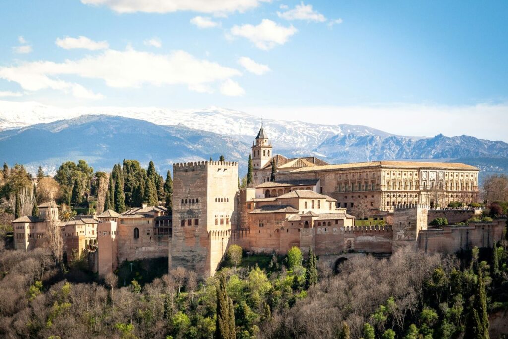 alhambra granada winter