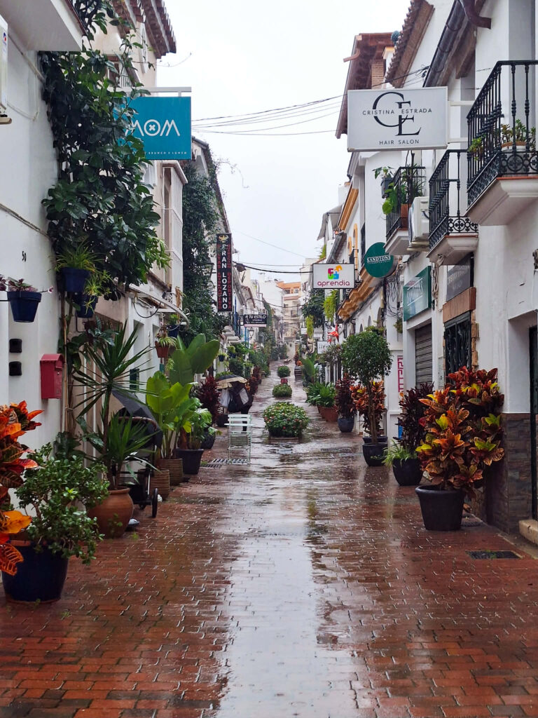 wet estepona street