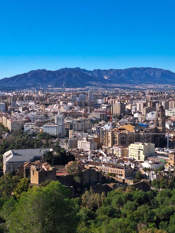 malaga city from above