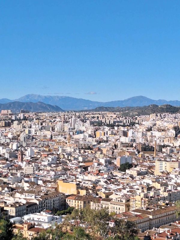 malaga city from above