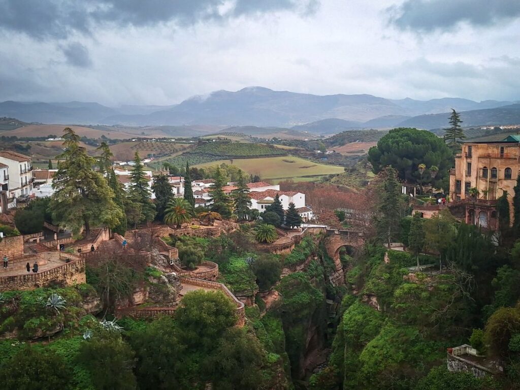 view from puente nuevo ronda