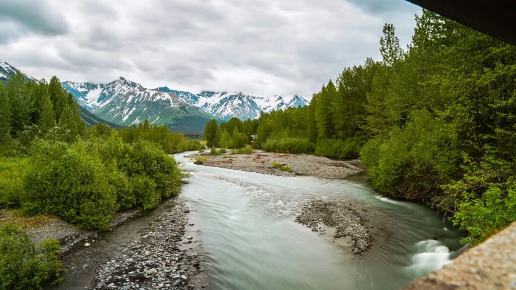 view near girdwood