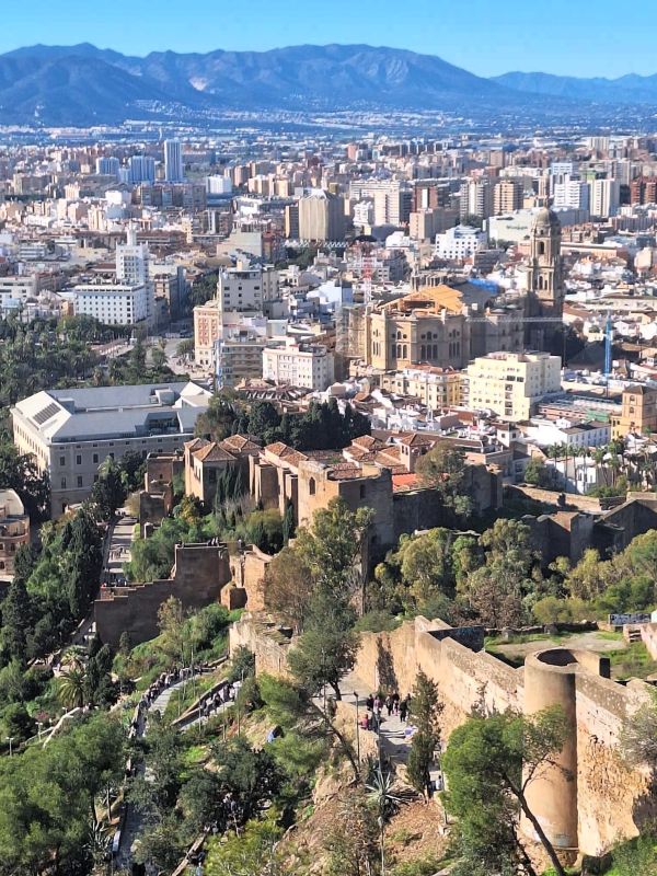 view of walk up to gibralforo castle