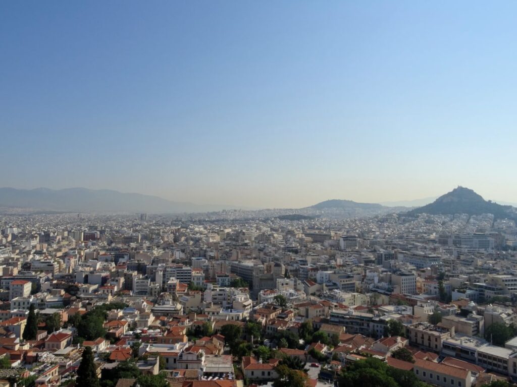 athens from above