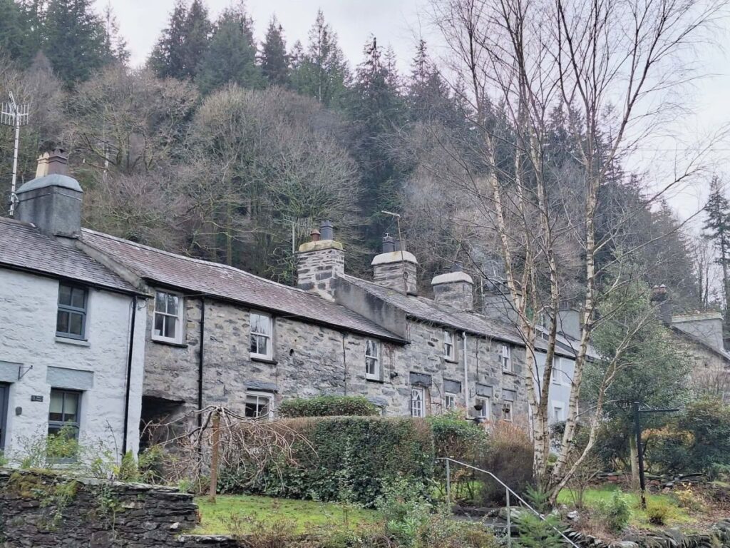 row of houses in betws y coed