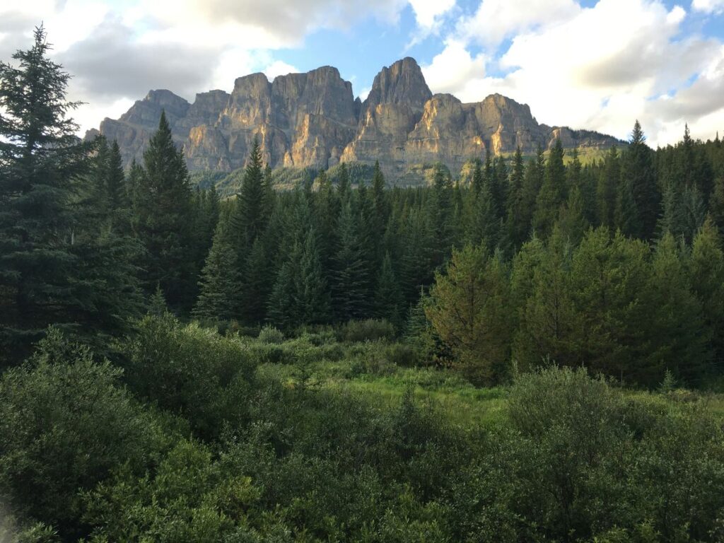 castle mountain view