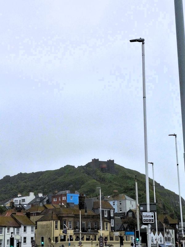 hastings castle on hill