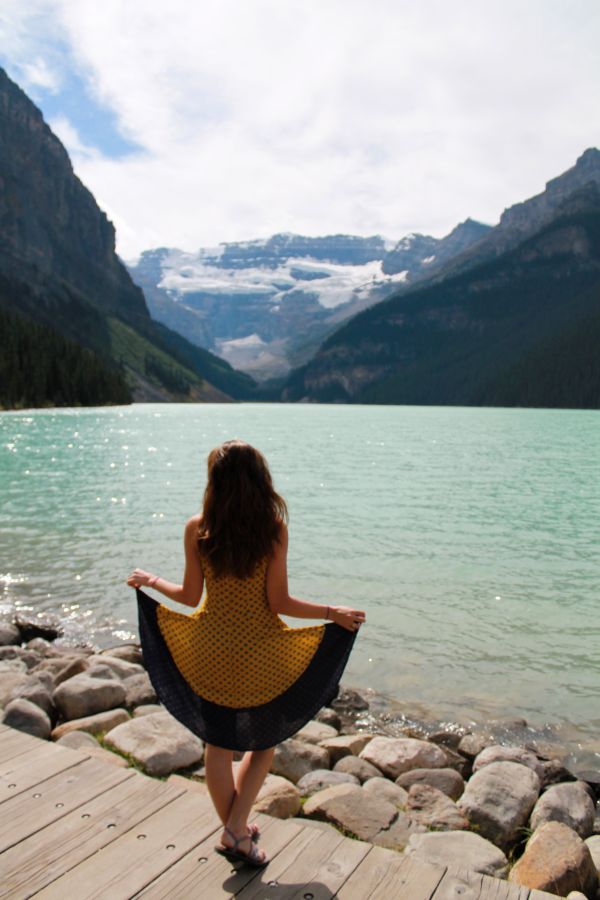 lady lake louise yellow dress