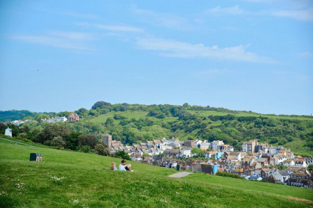 views down to hastings