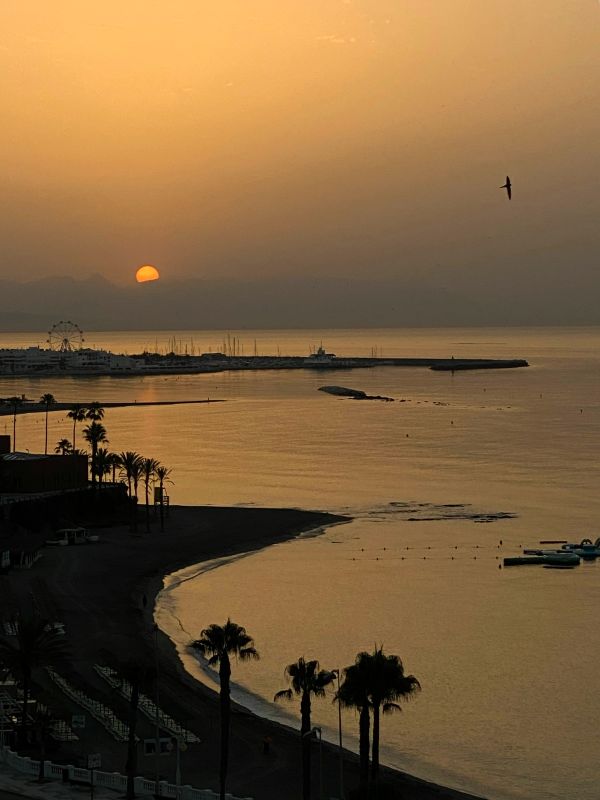 sunset benalmadena beach