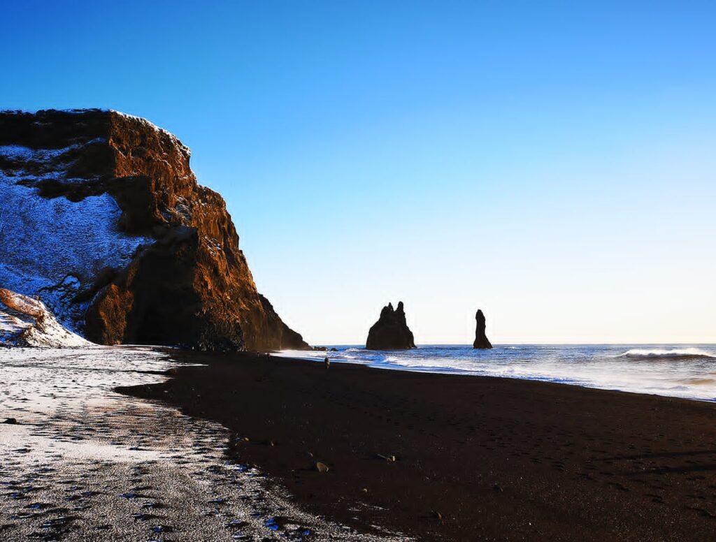 black sand beach iceland