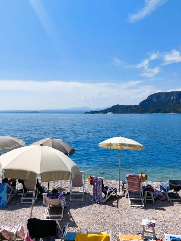 beach lake garda sunny day