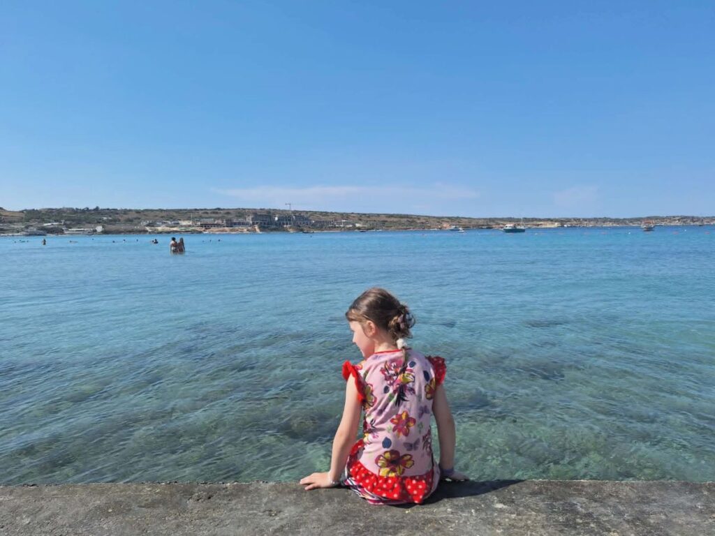 girl mellieha bay