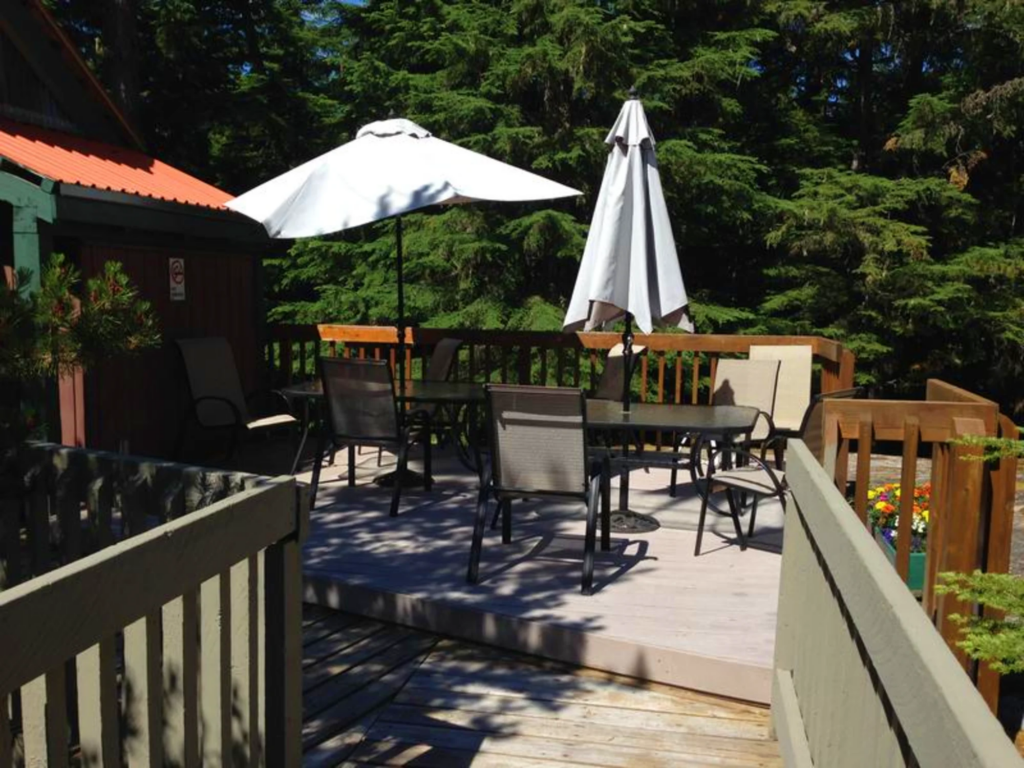 fireside lodge outdoor deck
