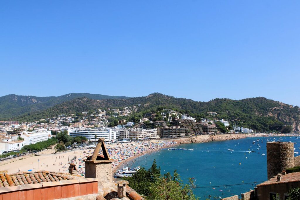 view from above tossa de mar