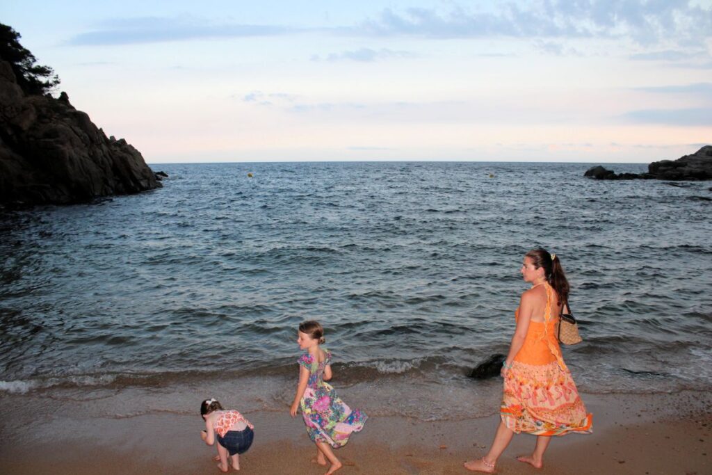 sunset at es codolar beach