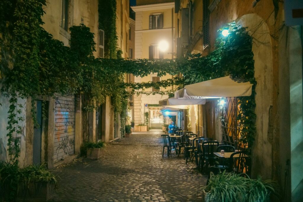 trastevere at night