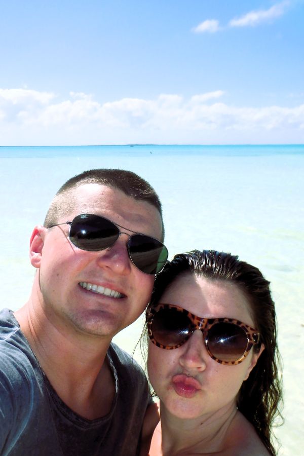 couple selfie isla holbox beach